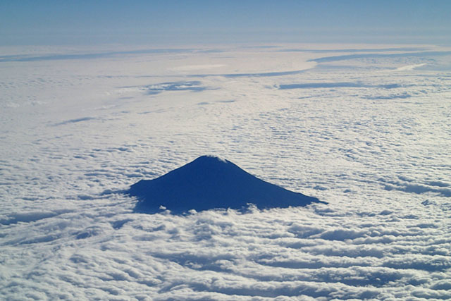 富士山のシルエット